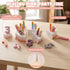 2-5, Pretend Play Food for Toddlers Wooden Birthday Fake Cake with Candles and Numbers,Tea Party Learning Kitchen Gift
