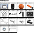 QDRAGON Mini Basketball Hoop for Indoor Play