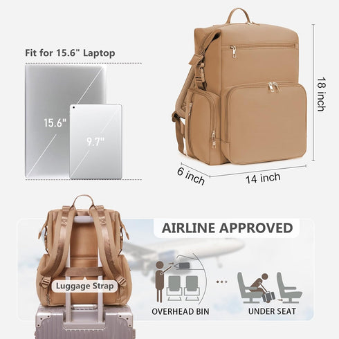 Backpack CEI-CEI Neoprene Diaper bag Waterproof Baby Changing Bags for Mom and Dad with Changing Pad Large Travel