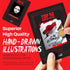 Premium Top 50 Horror Movies Scratch Off Cards - Gifts for Movie Night & Horror Lovers