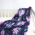 50 60 Inch TANOFAR Toddler Blanket Purple Floral Fleece Baby Blankets for Grils Double Layer Crib Blanket x Watercolor