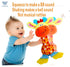 WHNKFB 0-12 Baby Teether Rattle Toy - Soft Giraffe Plush with Crinkle Squeaky Sound, Sensory Shaker for Newborns