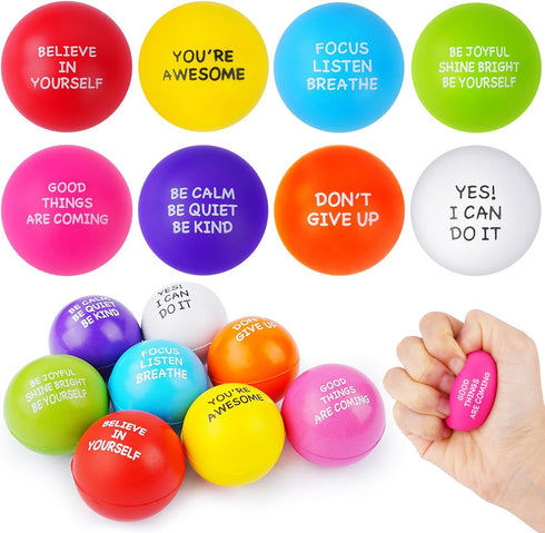 SHQDD Stress Balls for Adults, 8PCS Foam Stress Relief Toys for Kids