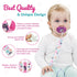 3 Pack Liname Neutral Pacifier Clip - Pacifier Clips for Boys & Girls - Binky Holder Soothie Paci Clip Binkie Clip