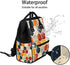 Hsnar Backpack Colorful Hexagon Waterproof Diaper Bag Large Capacity Baby Bag with Stroller Straps, Multi-Pocket Diaper
