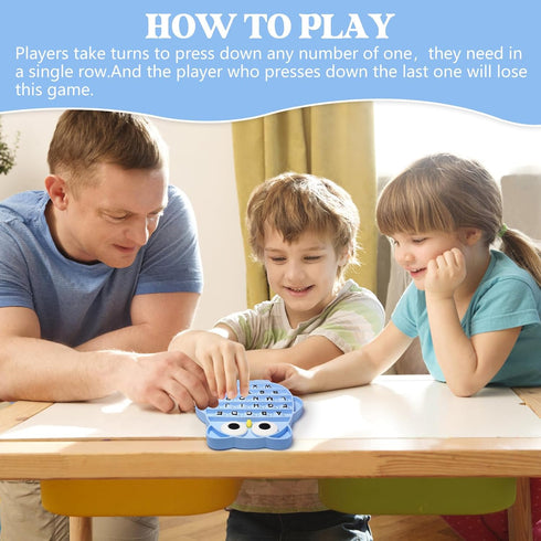 DEARIDAP Fidget Toys for Kids, Owl Shaped Silicone Squeeze Sensory Toys, Alphabet Bubble Stress Anxiety Relief Relax