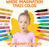 (18 1-8) TinyGeeks Jumbo Crayons Colors) Non-Toxic, Washable Crayons for Toddlers and Kids (Ages Easy-to-Hold - Ideal