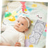 Travel-Friendly Gray Lemon Changing Pad Urinal Mat for Newborns