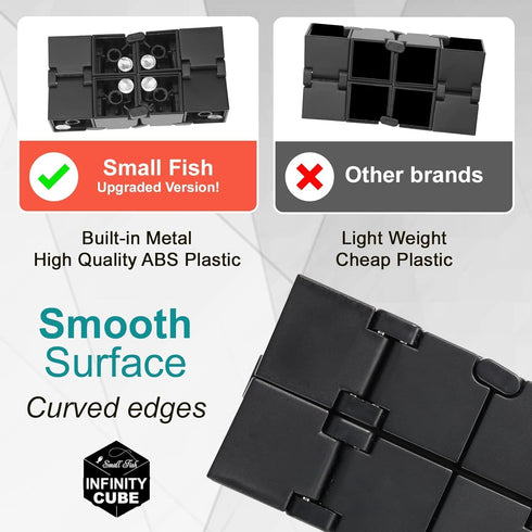 Infinity Cube Sensory Fidget Toy, EDC Fidgeting Game for Kids and Adults, Cool Mini Gadget Best for Stress and Stress