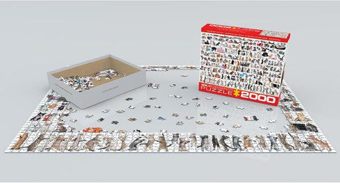 EuroGraphics 2000-Piece Puzzle - The World of Cats (8220-0580)