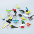 ONEST 34 Pieces Mini Bird Figurines Playset - Hand Painted Realistic Resin Bird Figures for Kids