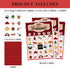 Lumberjack Party Bingo Game, 24 Player Woodland Bear Bingo Cards Set for Family Friend Activity, Gender Reveal Party Favor Decoration Holiday Supplies -a10