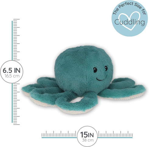Cozy Octopus - Microwavable & Weighted Plush Stuffed Animal - Heated Plushie for Warmth - Cute, Soft, Toy for Adults