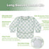 624M haakaa Long Sleeve Baby Bib, Waterproof & Adjustable Baby Smock Bib for Eating, Painting & Play, Easy Wipe Clean