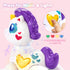 hahaland Toys for 1 Year Old Girl - Unicorn Musical Light Up Baby Girls Interactive Travel Christmas Stocking Stuffers