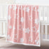 Set 4 Set Set Baby Crib Bedding with Baby Blanket Bundle, Piece Cartoon Crib Bedding & Soft Warm Baby Receiving