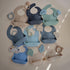 mushie Silicone Baby Bib, Adjustable Fit Waterproof Bibs (Planets)