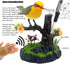 Tipmant Cute Electronic Pets Simulation Sparrow Bird, Move Chirp Pen Holders, Office Home Decor Ornament