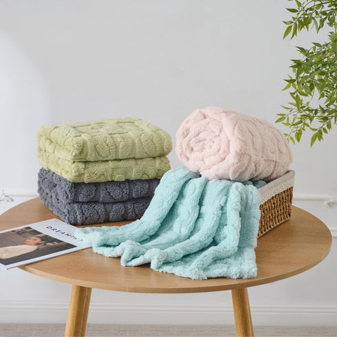 Yagle Mate 4 30 40, Pcs Baby Blankets for Boys Soft Toddler Small Blanket for Daycare, Fleece Kid Mini Blanket for Crib