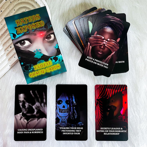 Evil Eye Oracle Cards, Haters Exposed, Insight and Discovery Deck for Wisdom and Revelation