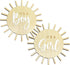 Double Sided Sun Gender Reveal Sign, Boho Sun Baby Boy or Girl