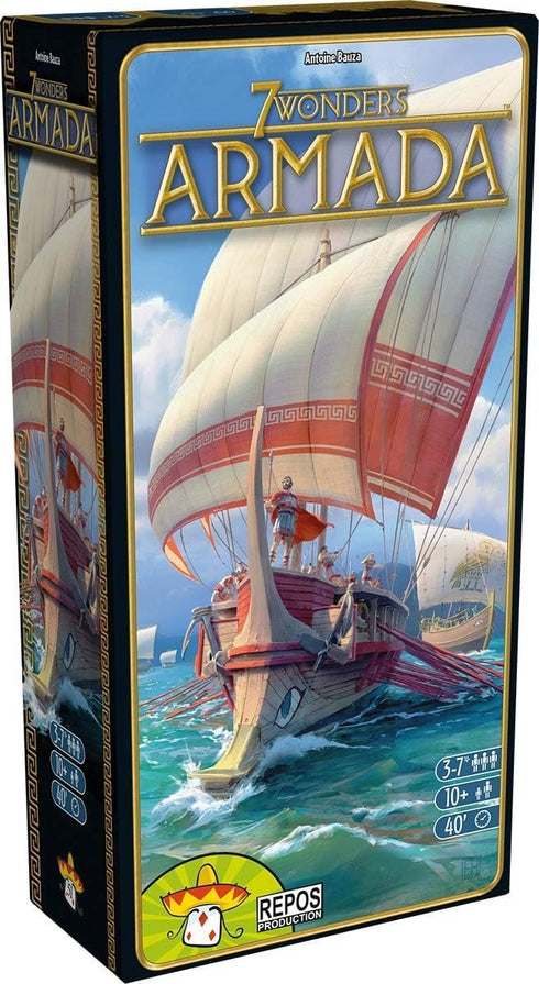 7 Wonders Armada Expansion - Naval Warfare Strategy Game for Ages 10+, 3-7 Players, 40 Minute Playtime