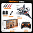WATUDOU 2.4GHz 360 8-12 Mini Stunt Remote Control Plane Drone Toys with LED Lights RC Airplane Toys, Headless Mode