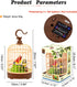 HWD Voice-Activated Induction Birds Birdcage Toy, Talking Chirping Fluttering Parrot Birds Toys Gifts for Baby Toddler Kids Children (A)