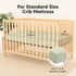 2-Pack 52x28 Waterproof Baby Crib Sheets for Boys, Girls - Viscose Derived from Bamboo Toddler Bed Sheet Neutral