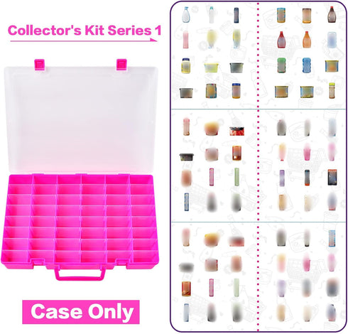 5 1-4 FULLCASE Case Compatible with Surprise for Mini Brands Toys Series Mystery Capsule Storage, for Mini Mart