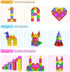 Magnetopia 100 Set 3+, Magnetic Building Tiles Kids Toys, PCS Travel Magnetic Tiles, STEM Educational Building