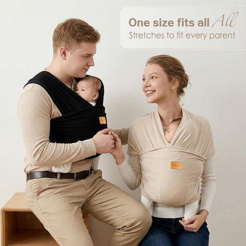 Newborn(7-35lbs), Cozy Baby Wrap Carrier, Baby Carrier Wrap Cotton Baby Sling Carriers Wearing Wrap Hands Free, Newborn