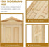 1 12 1 12 Zerodeko Dollhouse Door Scale, Mini Wooden Door, Dollhouse Front Scale, Mini Wooden for Dolls DIY Furniture