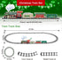 Set 3-8 JQ JUQU Remote Control Electric Train with Real Steam, Lights & Sound, Toy Train for Kids Ages with Complete