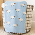 Cozy 30x40 Cotton Baby Blanket Knit Soft Swaddle Receiving Blankets Toddler Infant Blanket with Lovely Sheep
