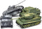 Kvvdi 4 Sets Upgrade 3D Puzzles Plastic Model Toy Tank Kit for Adults, Military Tiger Tank Model Collection