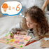 Montessori Wooden Color Matching Number & Color Maze Puzzle Board - Toddler Learning Counting Toys for Boys Girls 3 4 5