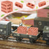 Deekin Mini Cinder Blocks 24 Pcs, 1/12 Scale Concrete Miniature Bricks for Dollhouse Accessories (Red)