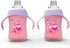 Avima Baby 10 oz Spill Proof Baby Sippy Cup with Interchangeable Soft Spout Nipple - Trainer Cup with Handles (Set of 2)