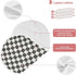 FLildon 4PCS Muslin Burp Cloth for Baby Checkered Black White Super Absorbent Burping Cloths, Bibs for Newborn Boys