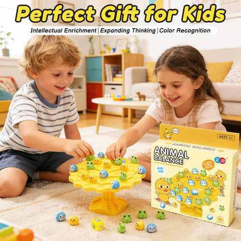 Yeopopshop Duck Balance Game, Balance Board Game, Two-Player Duck Balanced Tree Board Game, Montessori Duck Balance