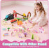 Set Set 2-4, 3 4 5 6 7 Lehoo Castle Wooden Train - Unicorn Train for Toddlers Wooden Train Track Toddler Girl Toys