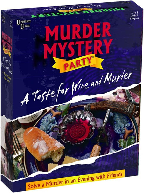 A Taste for Wine & Murder - Murder Mystery Party Game to Host Your Own Mystery Night