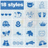 Individz Newborn(35" 35") Personalized Baby Blanket with Name, Custom Flannel Blankets, Customized Receiving Blanket