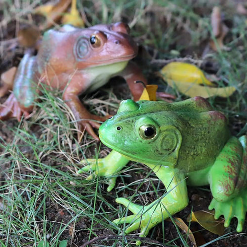 Simulated Tree Frog Model Figure Toy - Realistic Bullfrog Figurines Collection for Educational Props