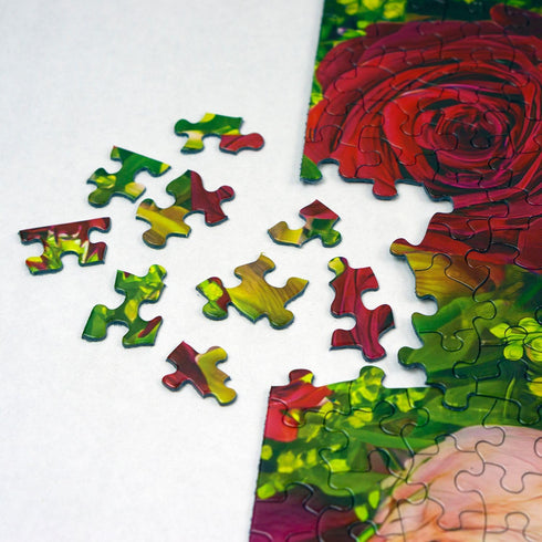 Springbok Spring Fever 500 Piece Jigsaw Puzzle for Adults, Colorful Butterfly and Flowers, Unique Precision Fit