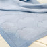 Cozy 30x30 Cotton Baby Blanket Knit Soft Swaddle Receiving Blankets Toddler Infant Blanket with Lovely Clouds
