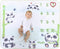InnoBeta Baby Monthly Milestone Blanket, Flannel Plush Newborn Infant Photo Blanket for Boys & Girls New Mom Gifts