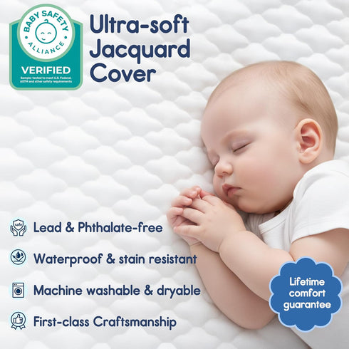 Pack (38"x26"), Pack Pro Goleem and Play Mattress Waterproof n Play Mattress Pad with Carry Bag, Firm Playard Mattress