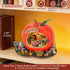 1:100 TuKIIE DIY Miniature House Kit with Furniture, Scale Creative Room Mini Wooden Dollhouse Book Nook for Kids Teens